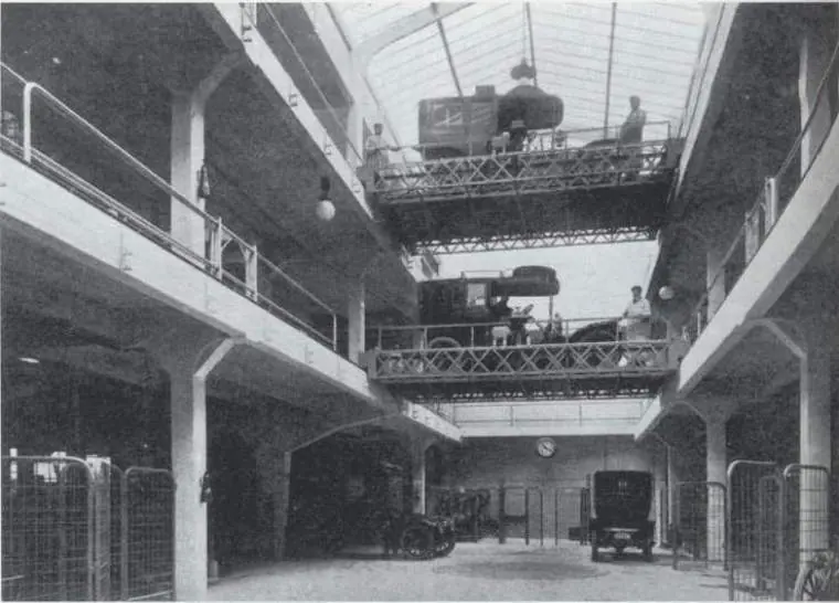 Historic parking structure in Paris 1905