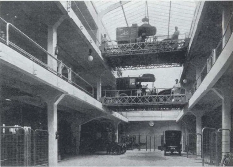 Historic parking structure in Paris 1905