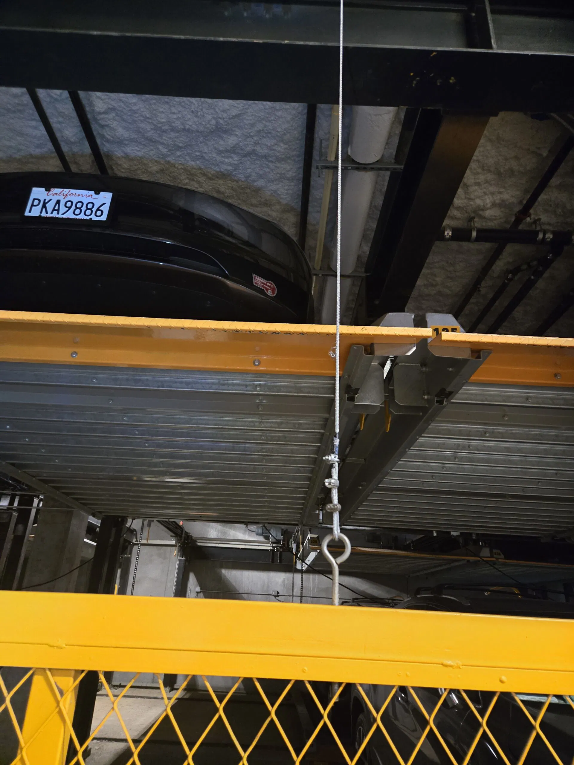 Close-up of stacked vehicle