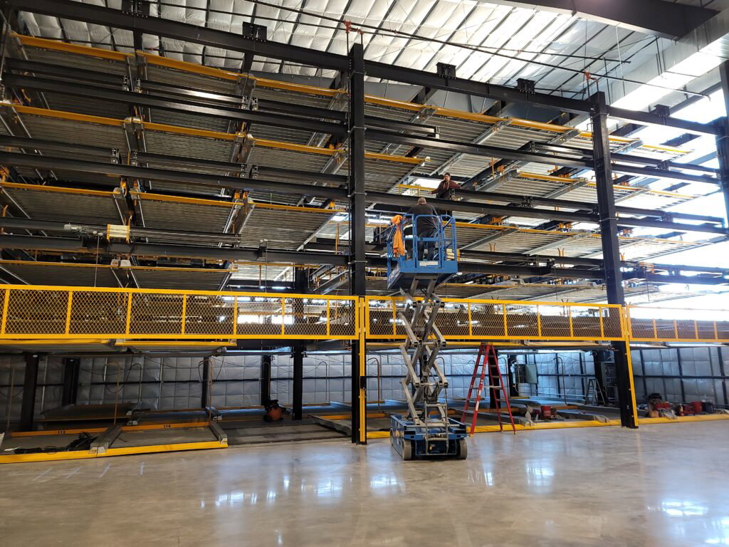 All Storage Henderson Nevada parking bays with automated lift equipment